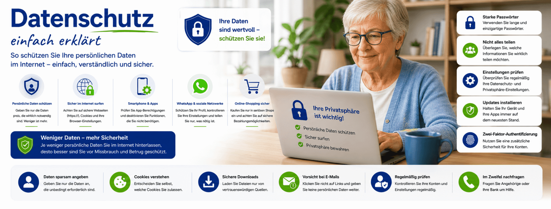 Datenschutz für Senioren einfach erklärt