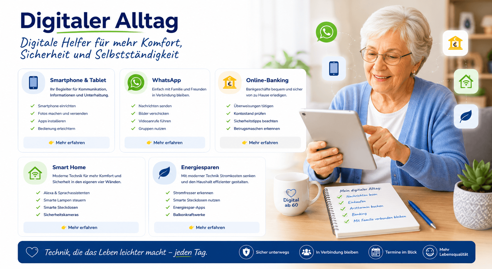 Digitaler Alltag für Senioren – digitale Helfer