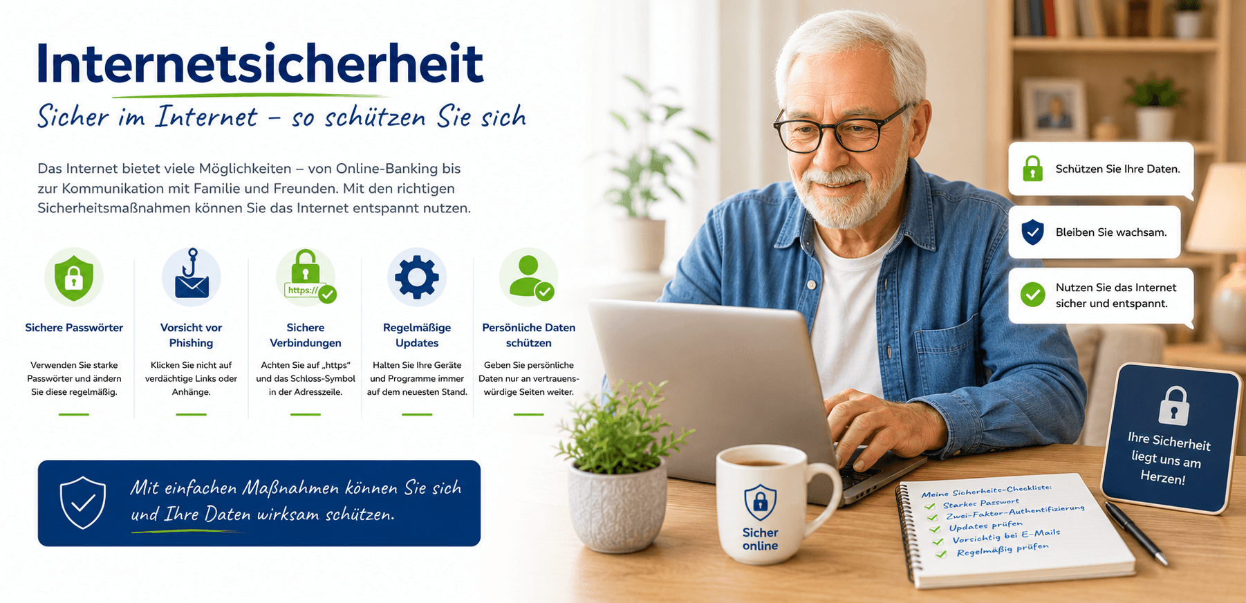 Internetsicherheit für Senioren – sicher im Internet