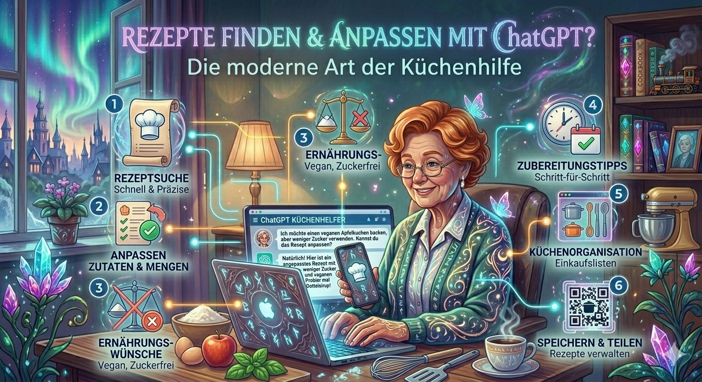 Rezepte mit ChatGPT finden – Digital ab 60