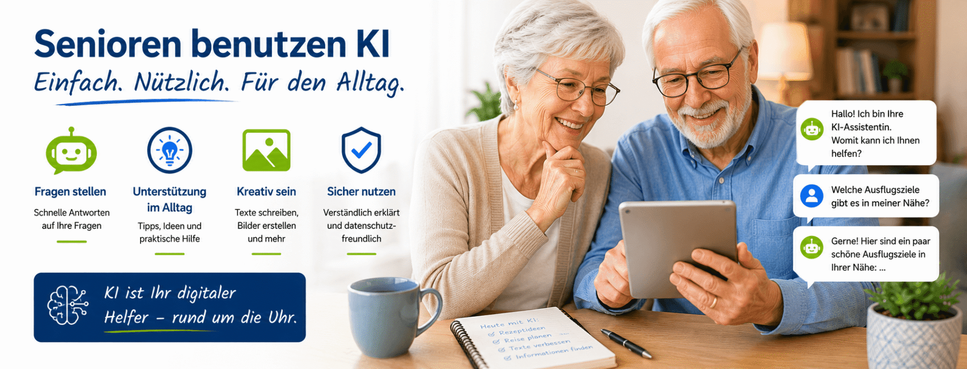 Senioren nutzen KI im Alltag
